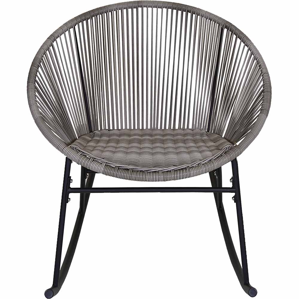 Charles Bentley Grey Zanzibar Rocking Chair Image 3