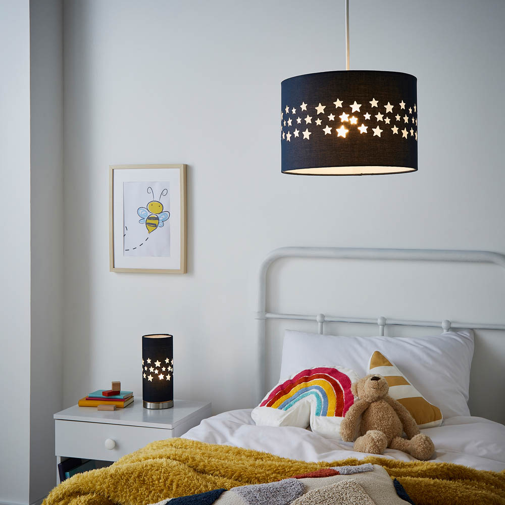 Glow Navy Stars Cut Out LED Table Lamp Image 5