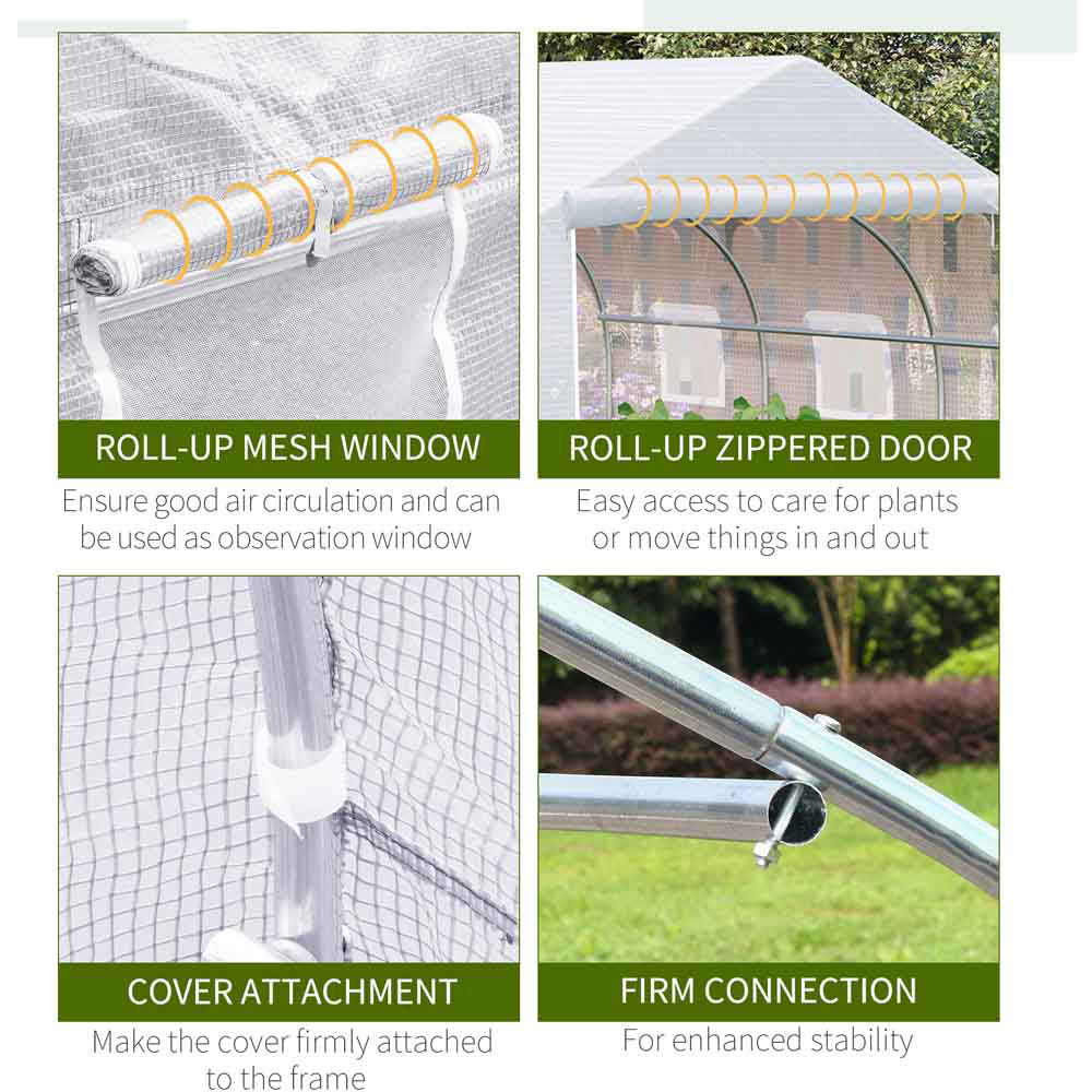 Outsunny Metal Walk-In Greenhouse Image 4