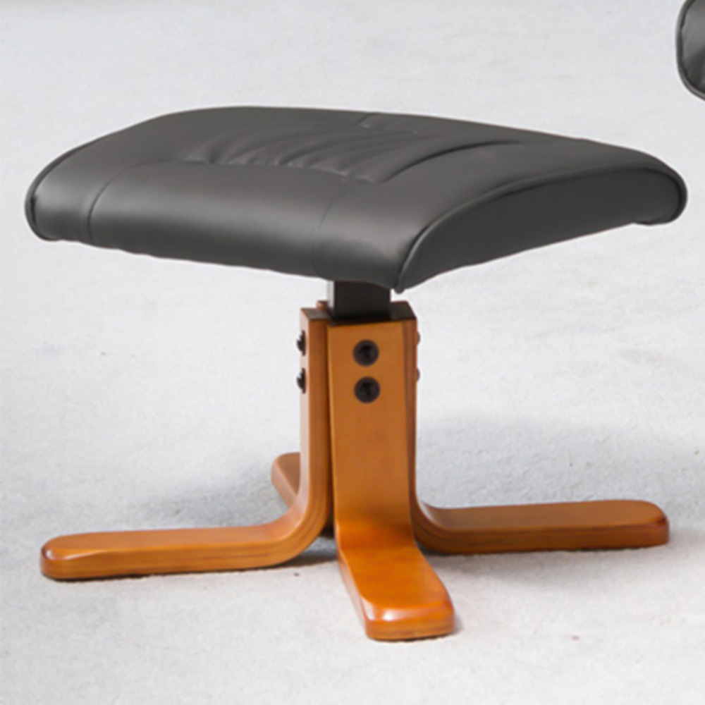 Artemis Home Severn Grey Massage and Heat Swivel Recliner Chair with Footstool Image 4