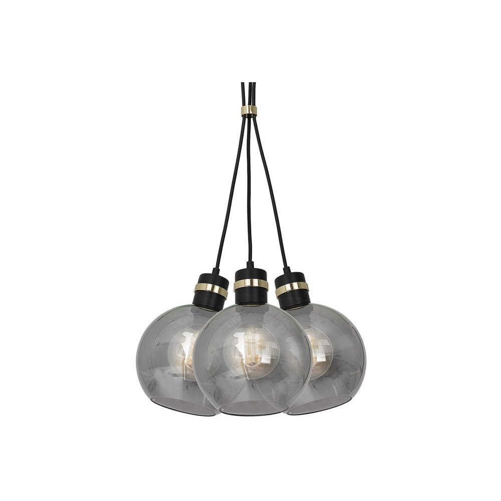 Milagro Omega Black Pendant Lamp 230V Image 2