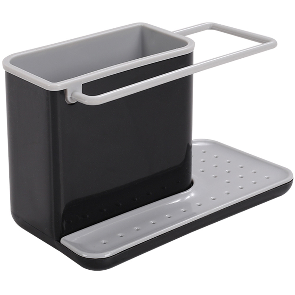 Living and Home Black Kitchen Holder and Sink Organiser Image 2