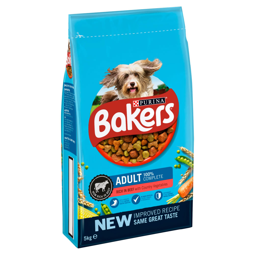 Bakers Tasty Beef and Country Vegetables Complete Dry Dog Food 5kg Image 3