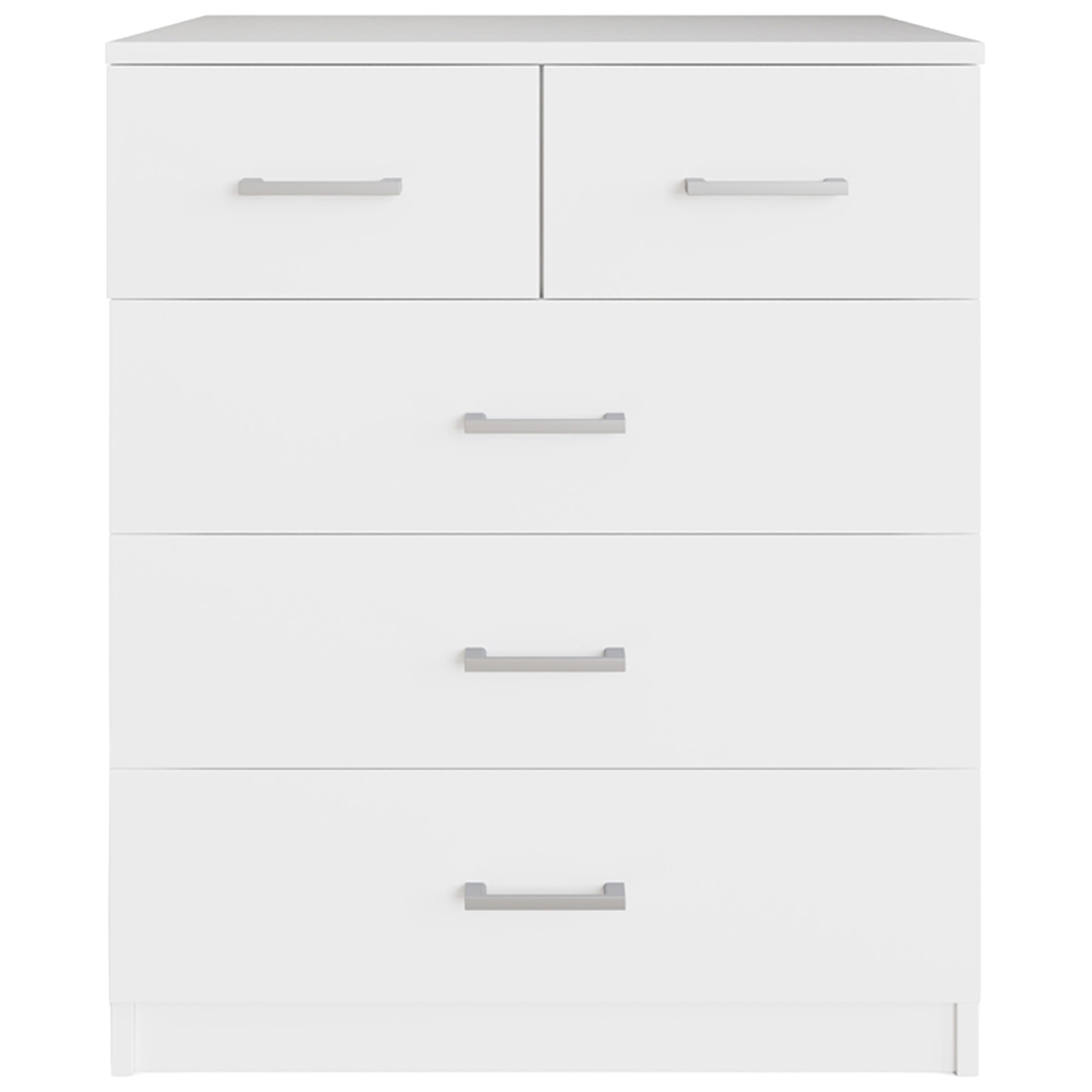 GFW Bailey 5 Drawer White Chest of Drawers Image 5