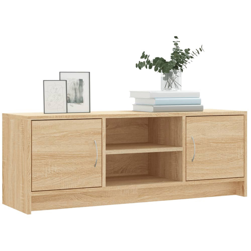 vidaXL 2 Door 2 Shelf Sonoma Oak TV Cabinet Image 3