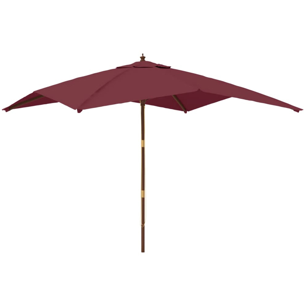 vidaXL Red Garden Parasol 2.7 x 3m Image 1