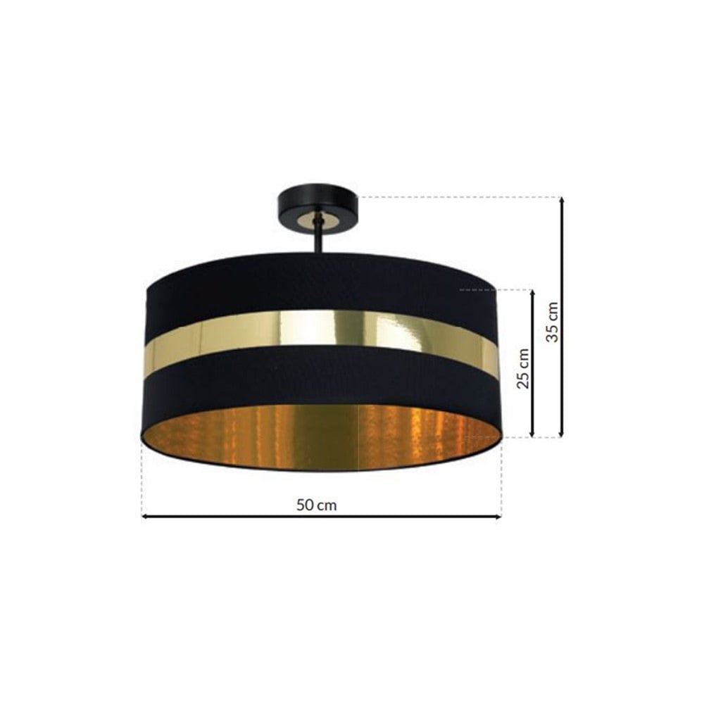 Milagro Palmira Black Ceiling Lamp 230V Image 6