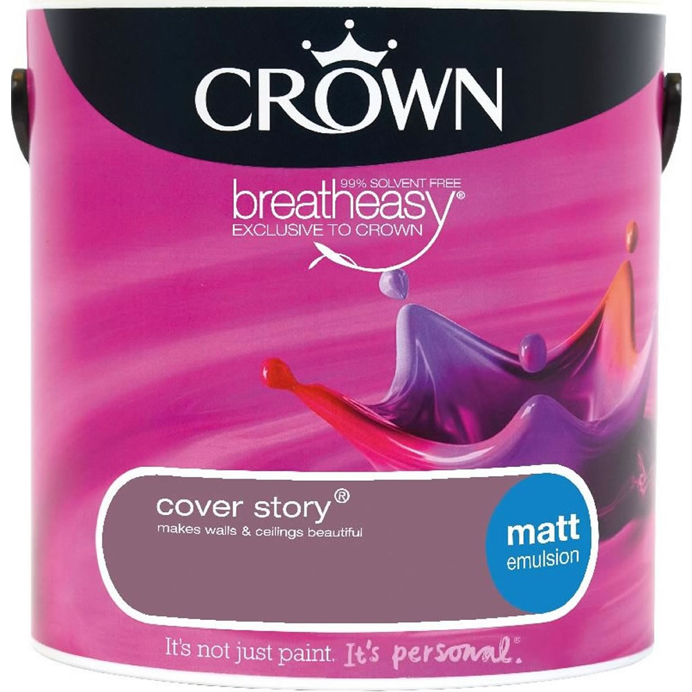 Crown Matt Emulsion Paint                         Cover Story 2.5L Image 1