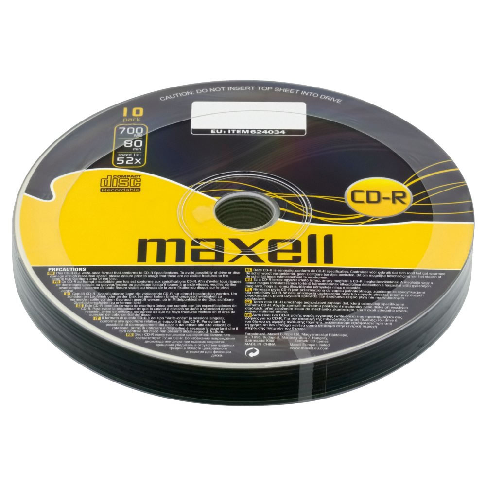 Maxell CD-R Blank Discs 10 pack Image
