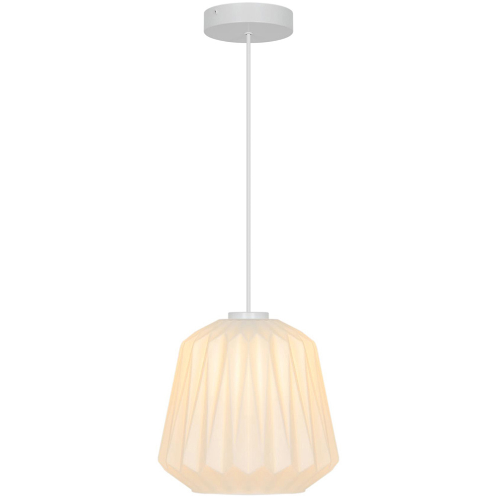 Nordlux Elbie E27 Opal White Pendant Light Image 1