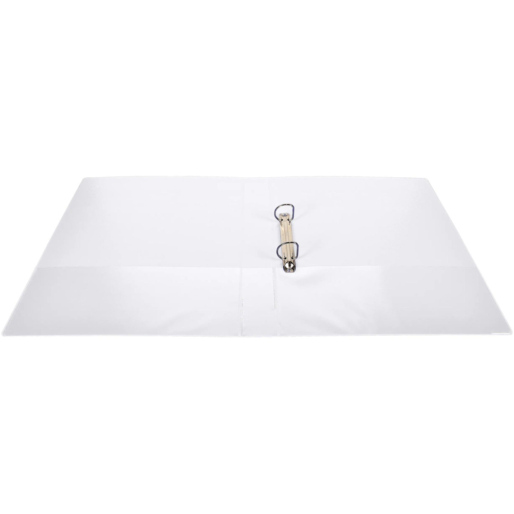 Exacompta Kreacover White Polypropylene 2D Ring Binder with 3 Pockets 25mm 10 Pack Image 3