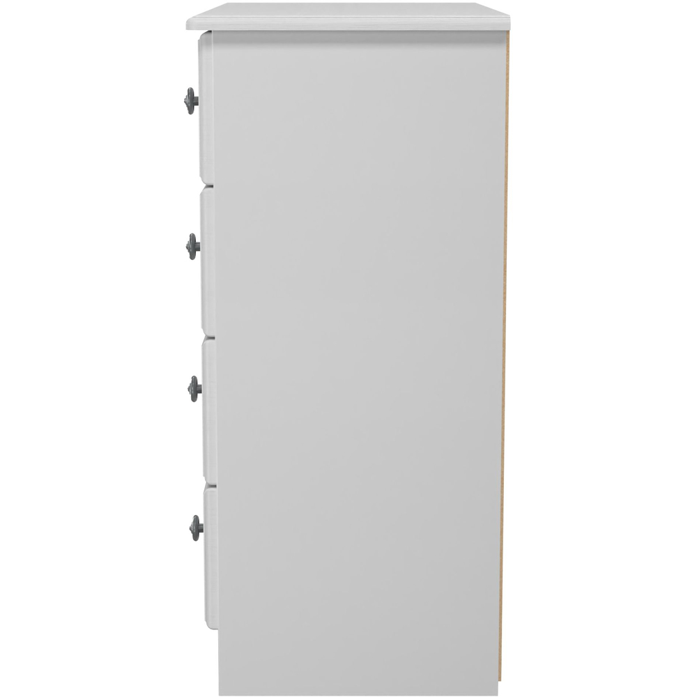 Crowndale Pembroke 4 Drawer Grey Ash Chest of Drawers Ready Assembled Image 4
