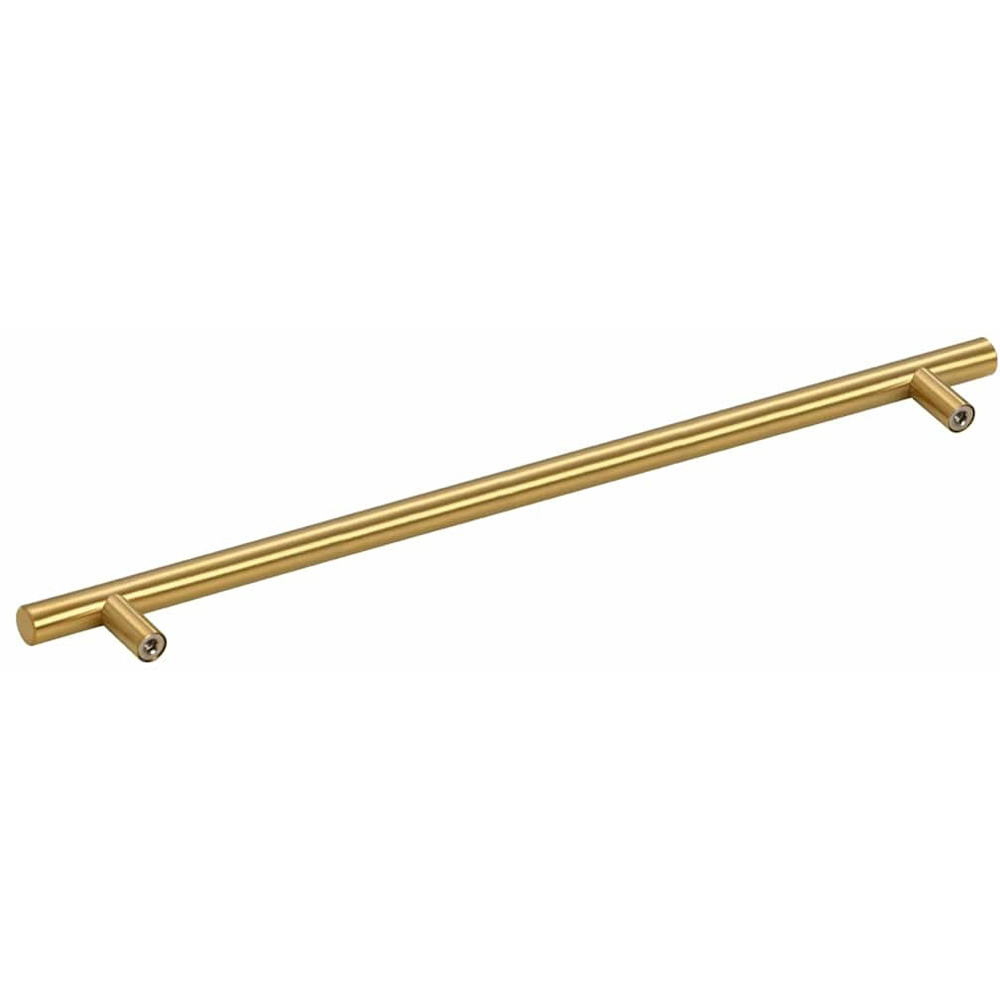 Wallplus Gold Stainless Steel Medium T-Shaped Cabinet Handle 56cm 5 Pack Image 6