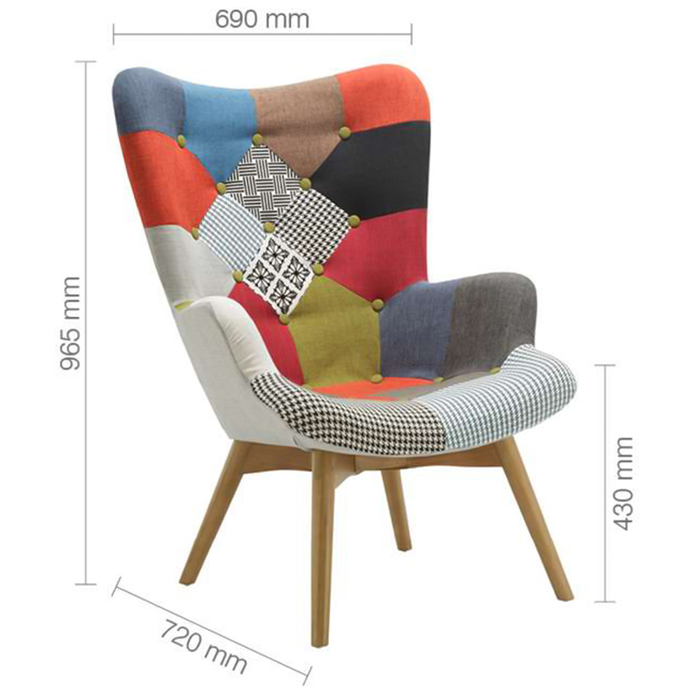Sloane Multicolour Armchair Image 7