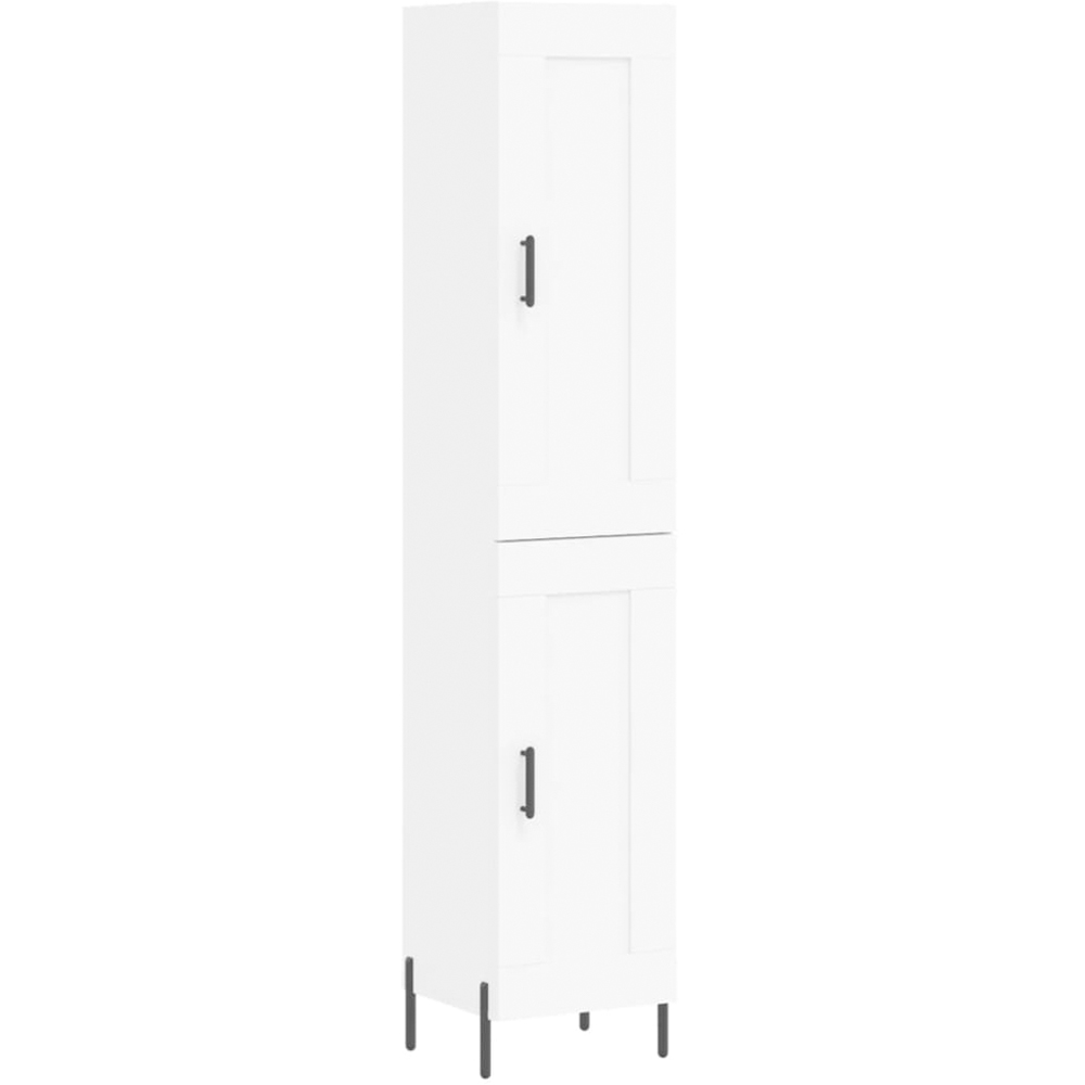 vidaXL 2 Door White Highboard Image 2