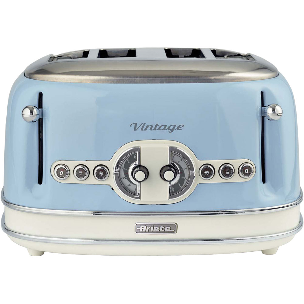 Ariete Blue Vintage 4 Slice Toaster Image 3