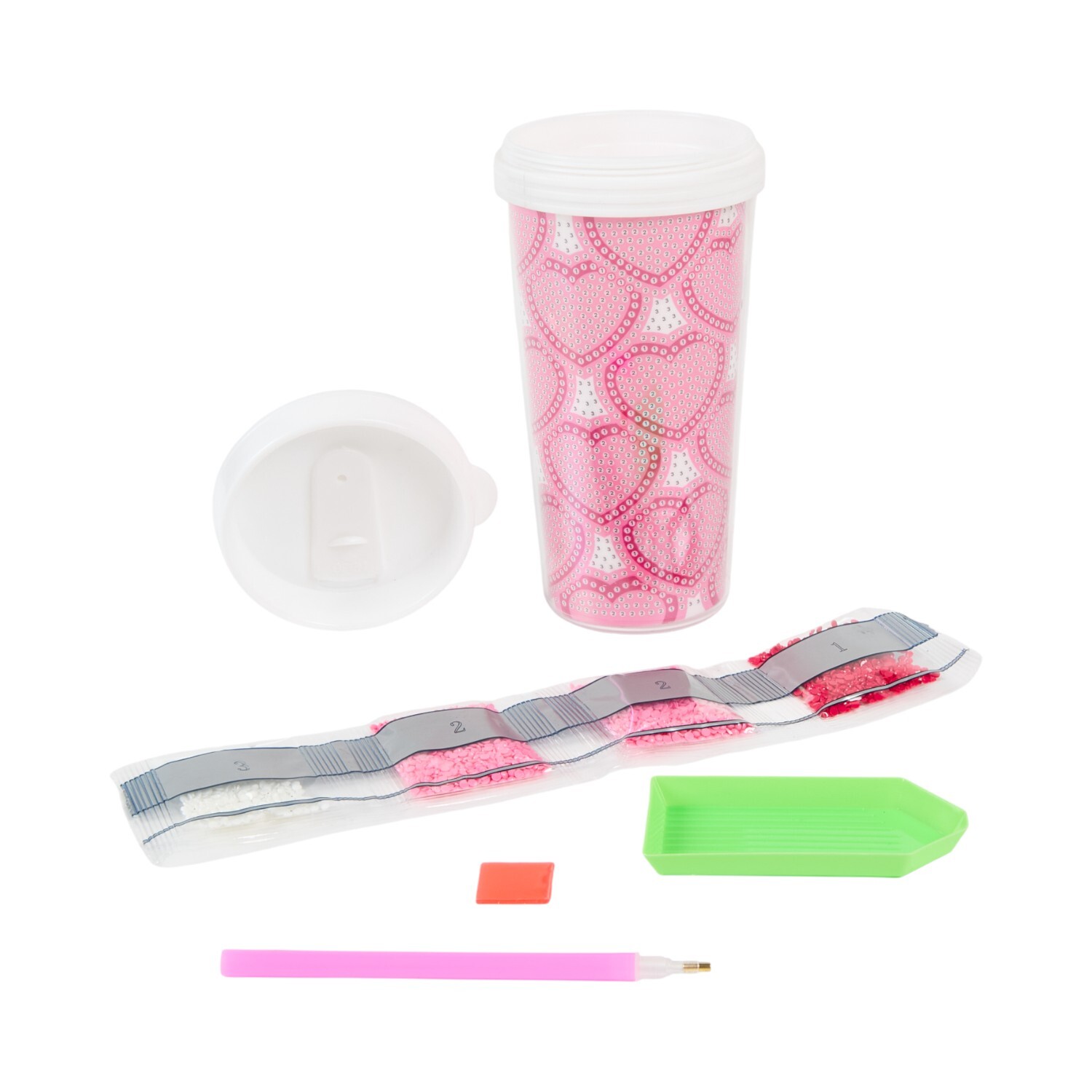 Diamond Art Heart Cup Kit Pink Image 3