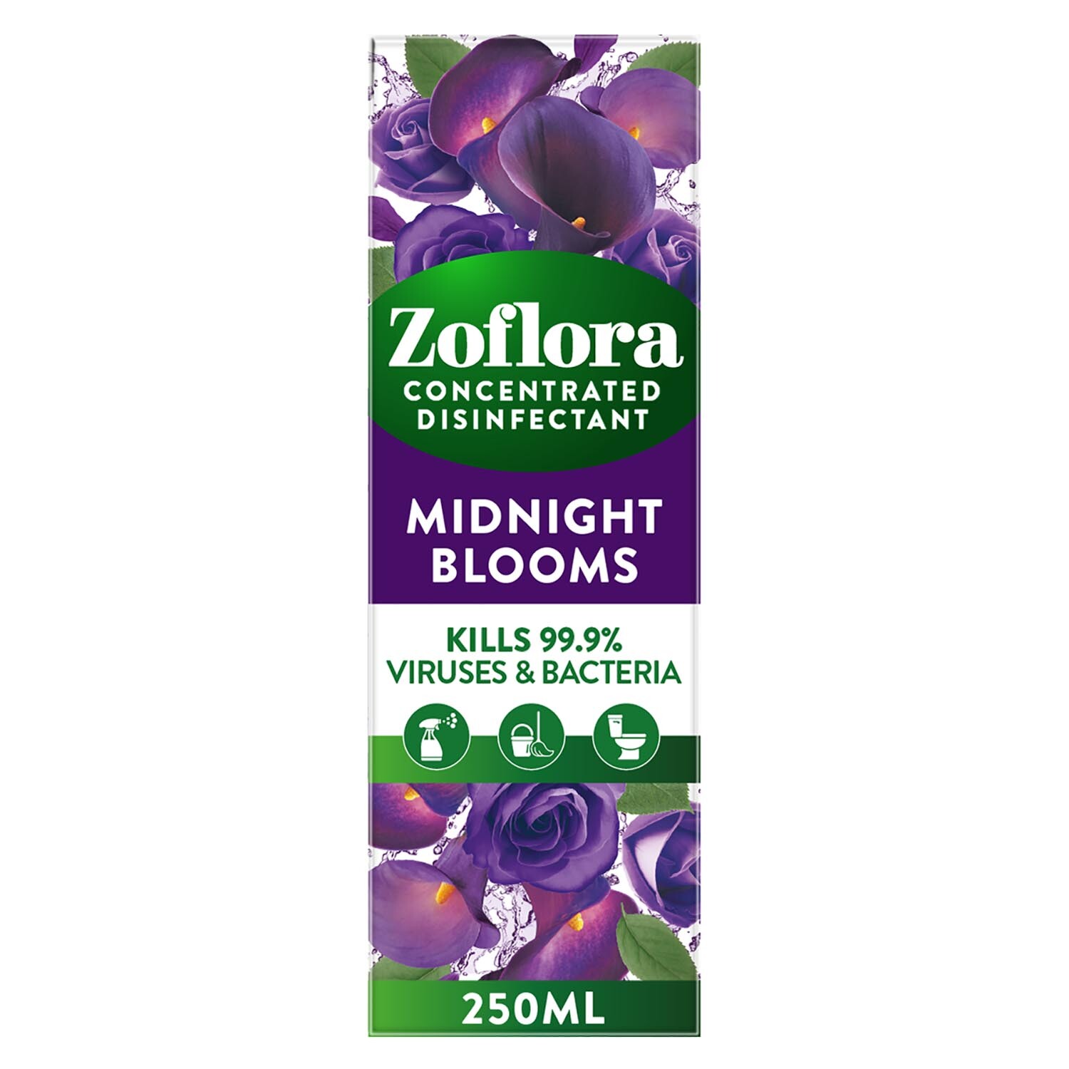 Zoflora Midnight Blooms Concentrated Disinfectant 250ml Image 1