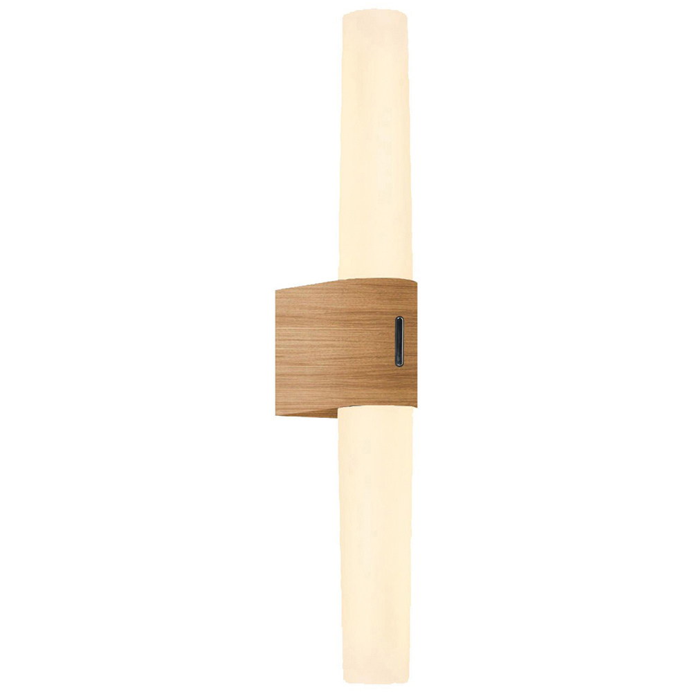 Nordlux Helva Double Basic Wood Foil Wall Light Image 1