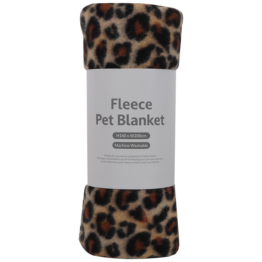 Single Large Fleece Pet Blanket in Assorted styles Image 6