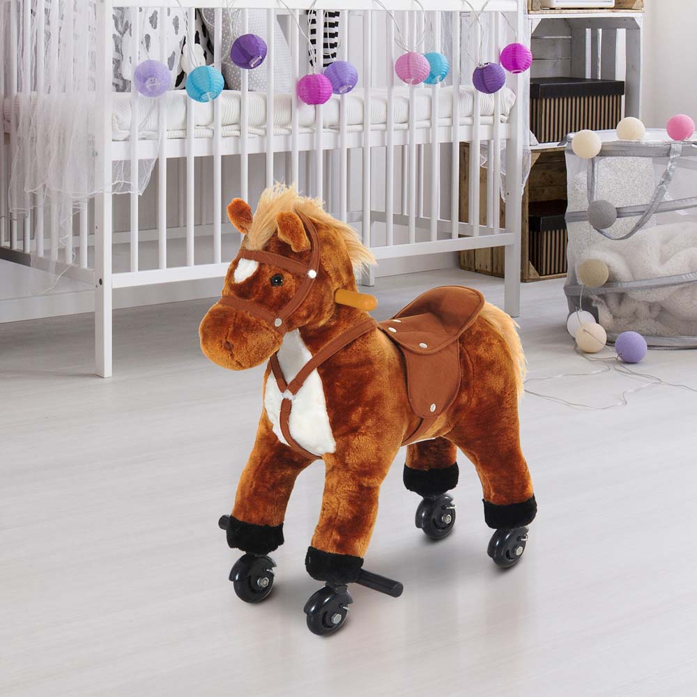 Tommy Toys Rocking Horse Pony Toddler Ride On Brown Image 2