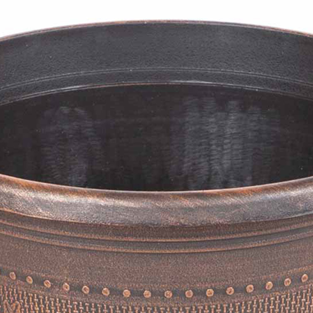 YouGarden Acorn Plastic Round Planters 25cm 2 Pack Image 3