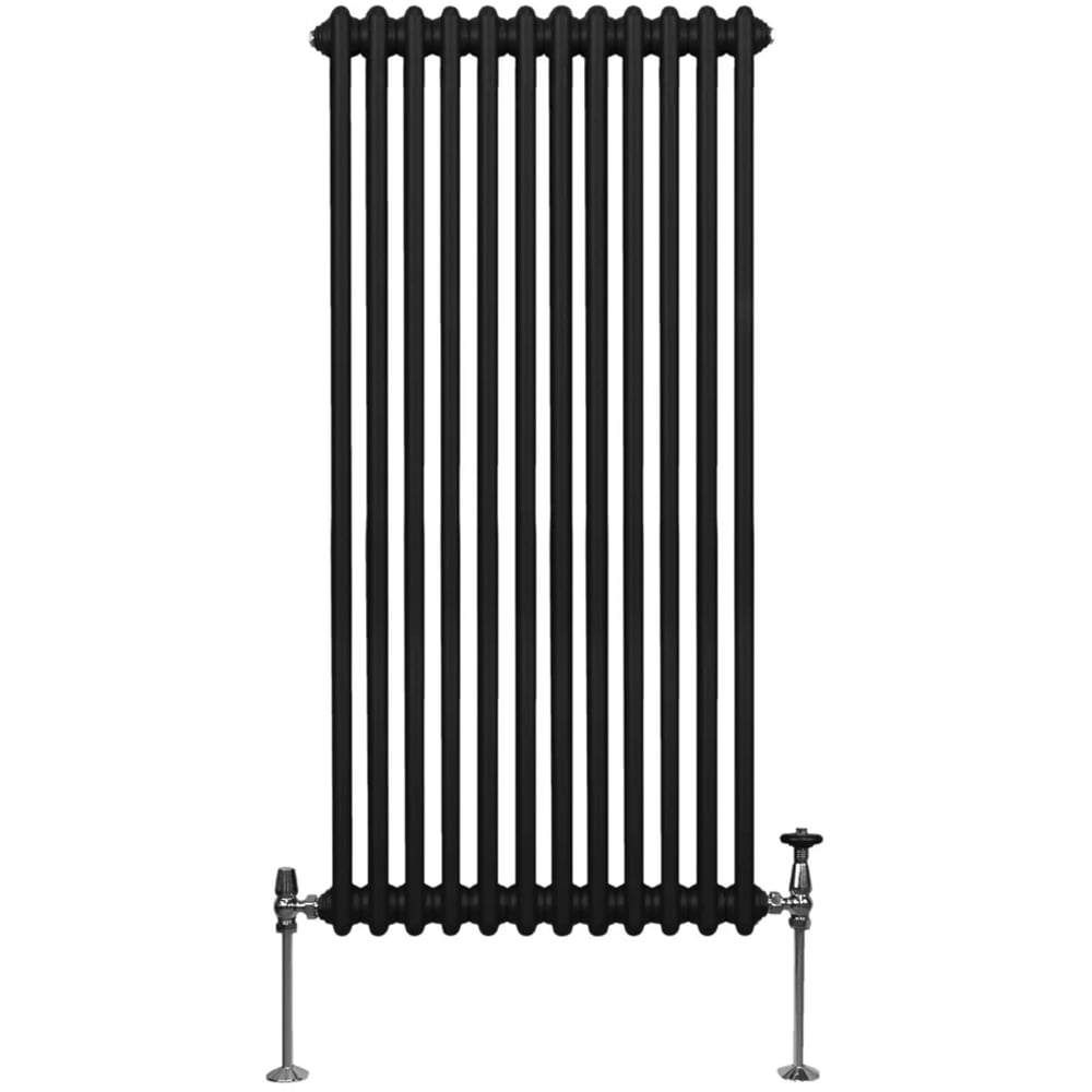 Monster Shop 5582 BTU Black Traditional 2 Column Radiator 1500 x 562mm Image 1