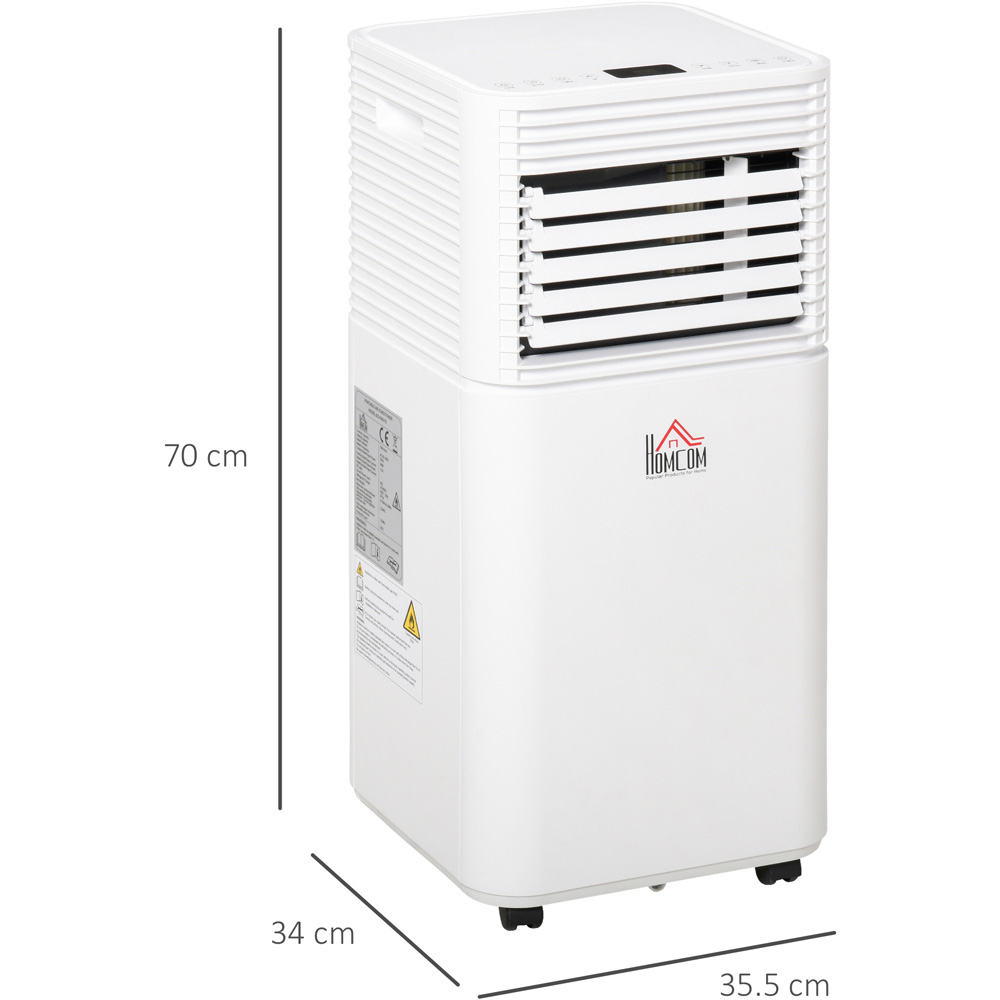 HOMCOM White 4 in 1 Mobile Compact Air Cooler Image 4