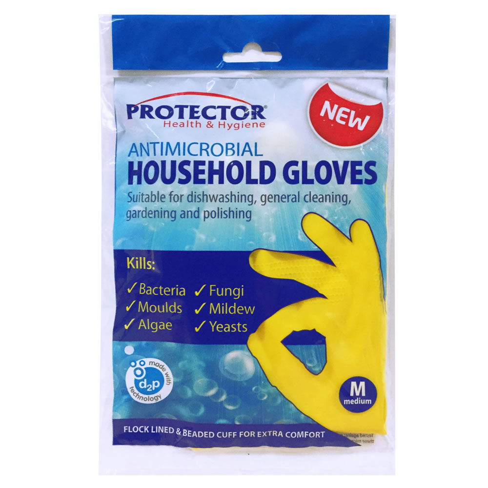 Protector Medium Household Gloves Wilko