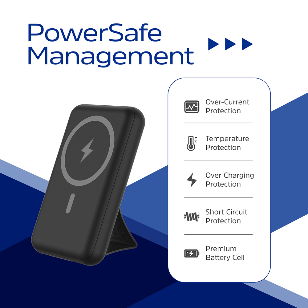 Energizer Magnetic Black QI Wireless Power Bank with Stand 10000mAh Image 9