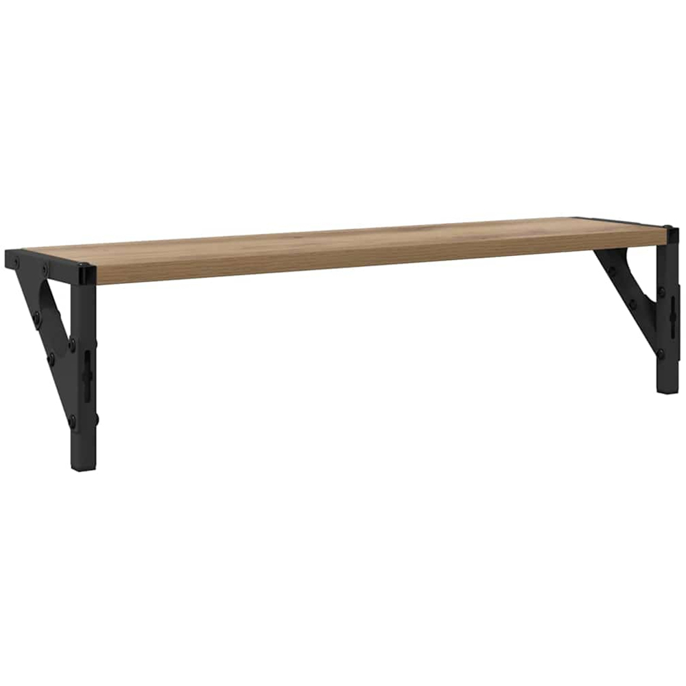 vidaXL 60 x 15cm Artisan Oak Wall Shelf Set of 2 Image 7