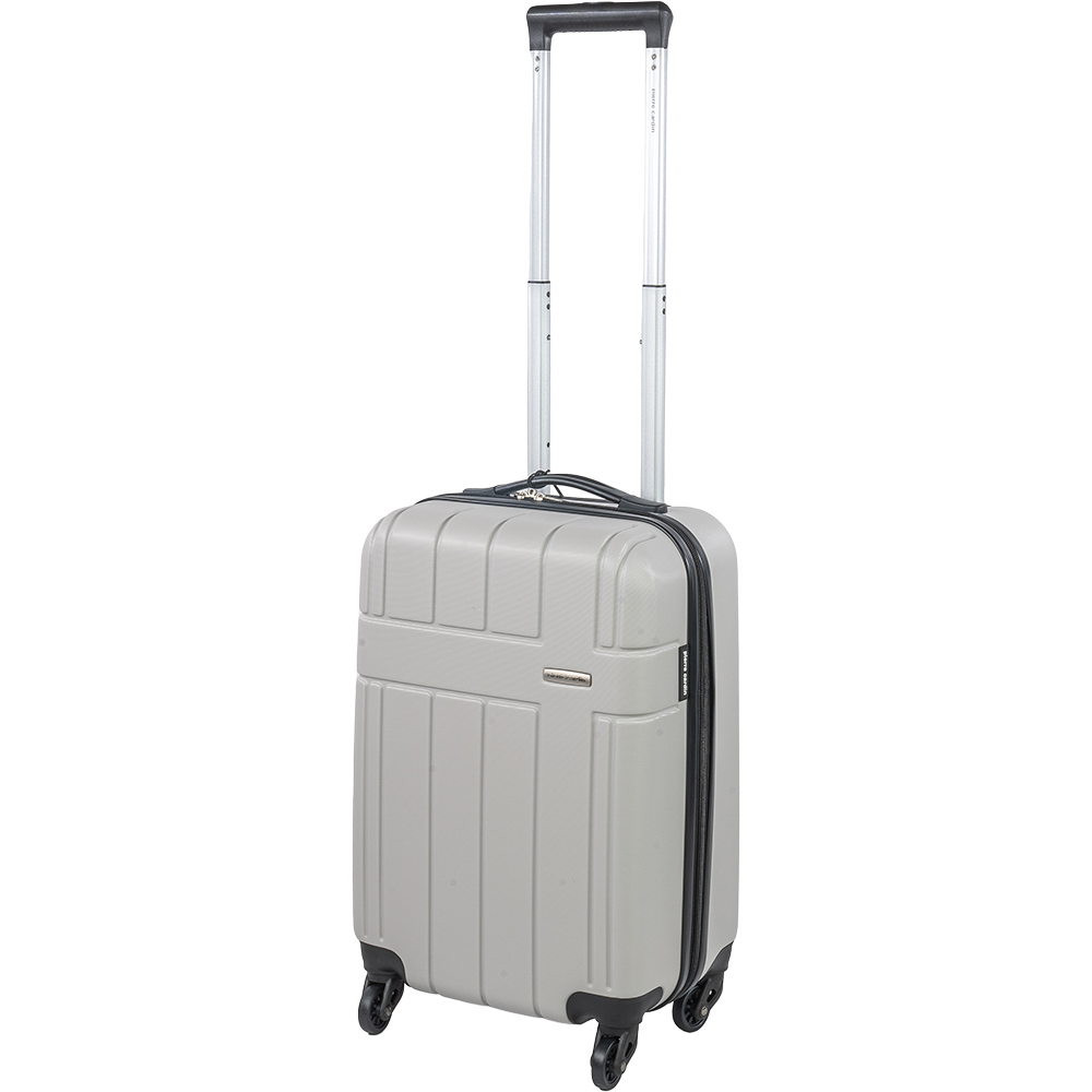 Pierre Cardin Small Grey Lightweight Trolley Suitcase