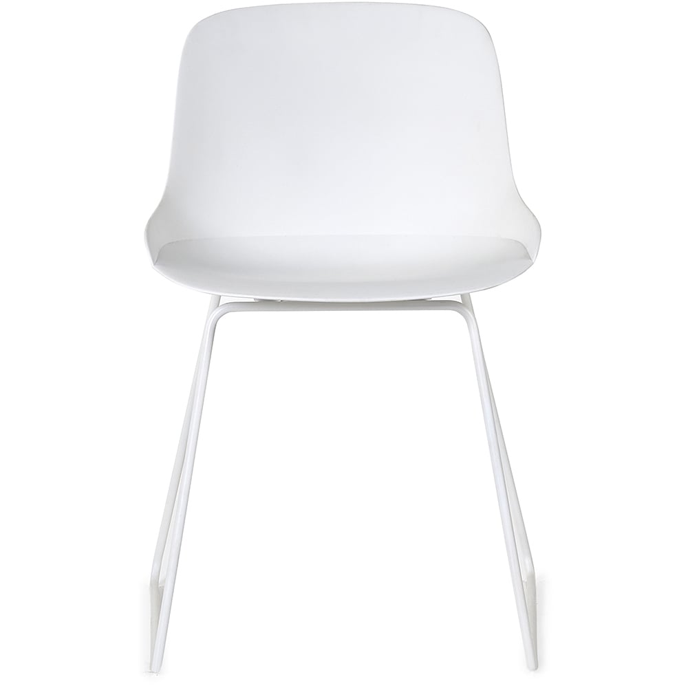 Julian Bowen Set of 2 White Rocco Chair Image 3