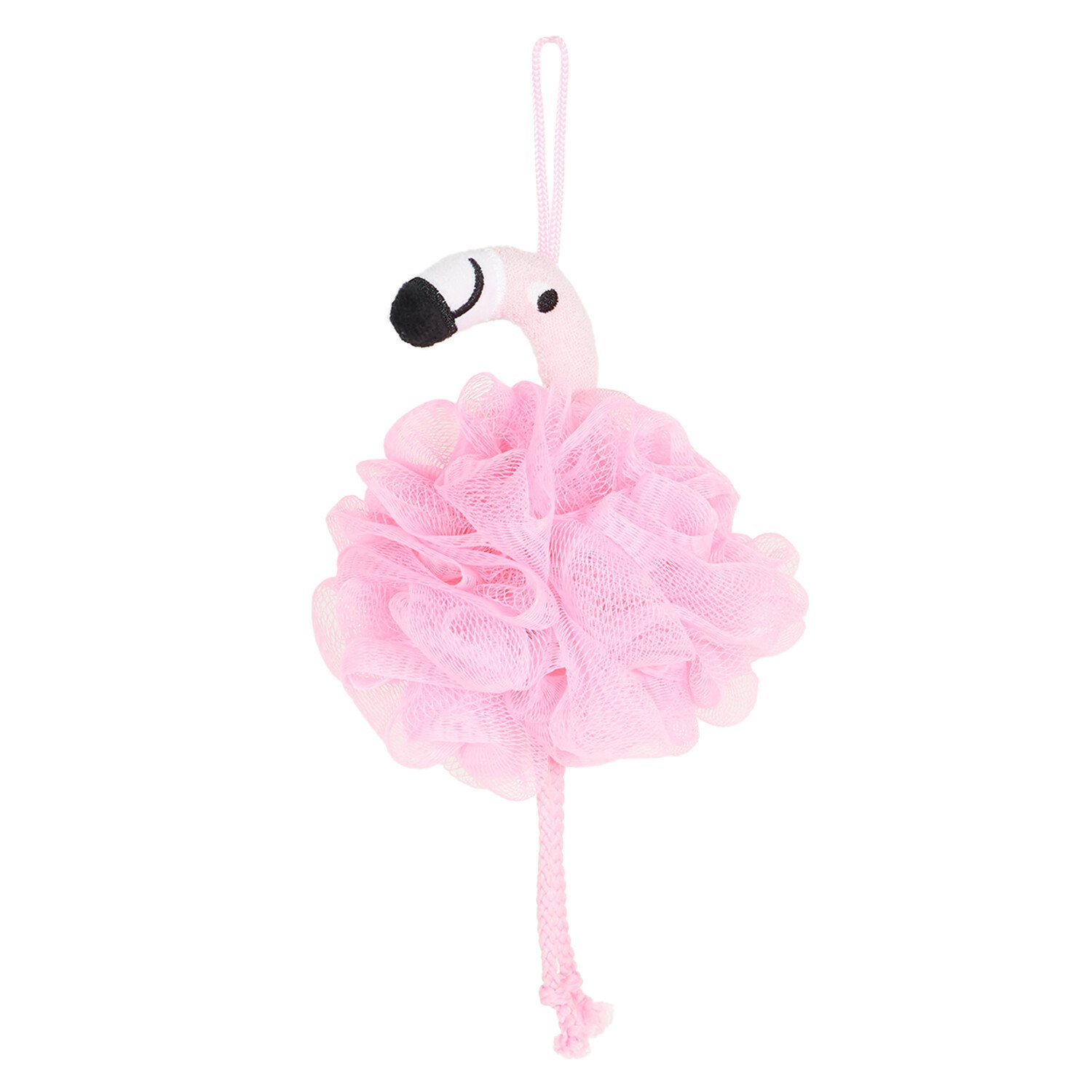 Flamingo Shower Puff Pink Image 1