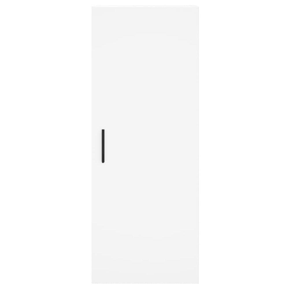 vidaXL Single Door 3 Shelf White Highboard Image 6