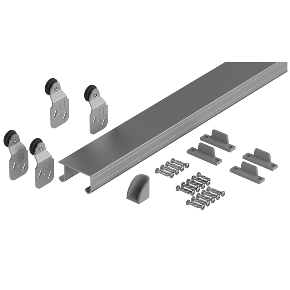 Coburn Double 60 2 Door Sliding Cupboard Track Fixing Kit 1.5m Image 1