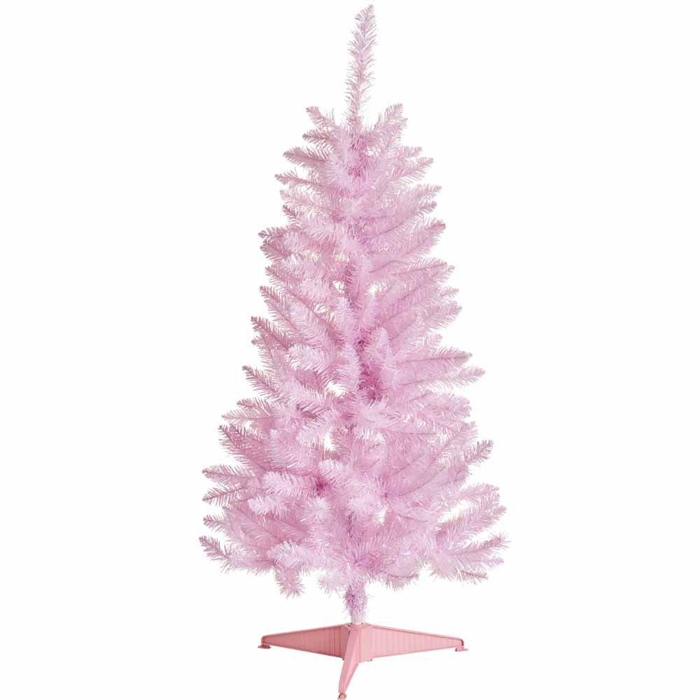 Wilko 4ft Pink Artificial Christmas Tree Wilko