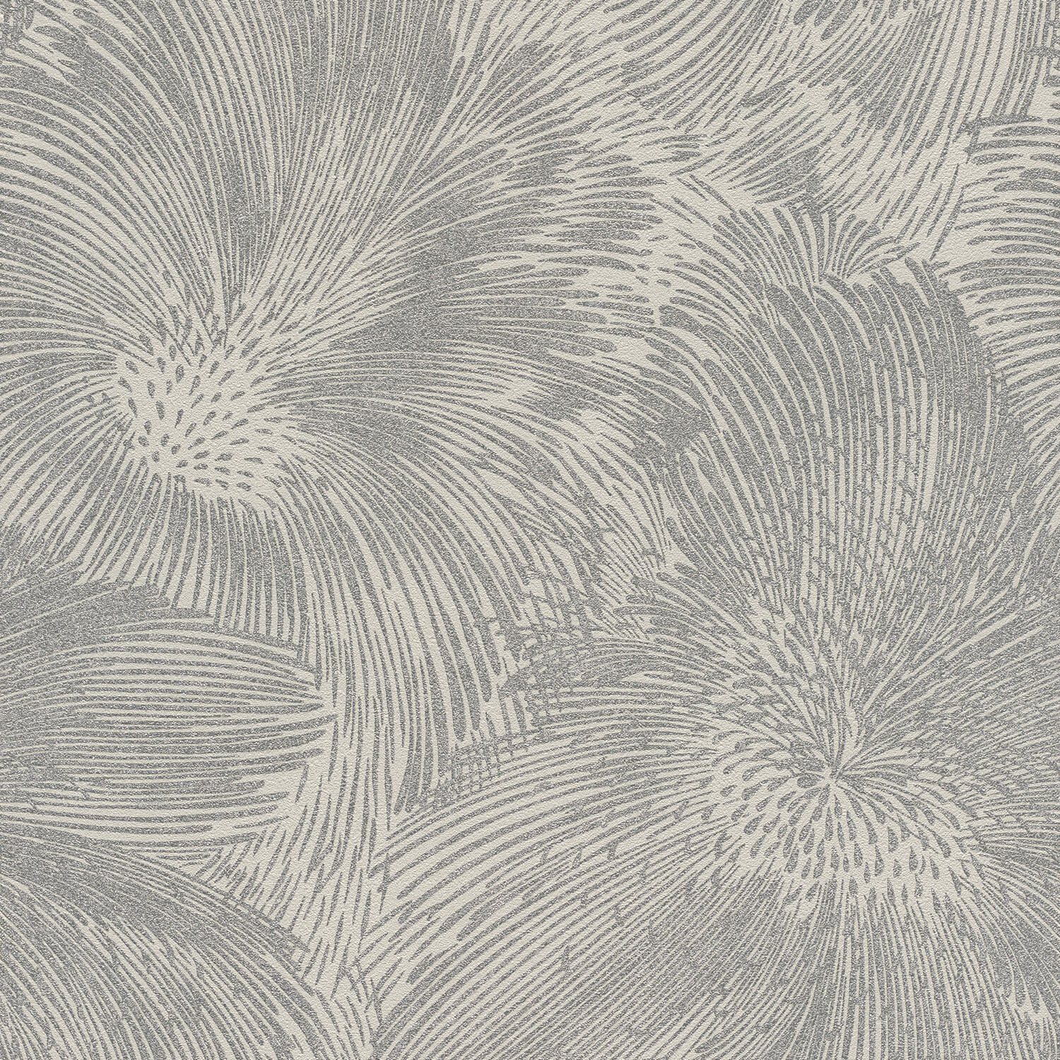 Fire Flower Light Grey and Beige Wallpaper Light Grey and Beige Image 1