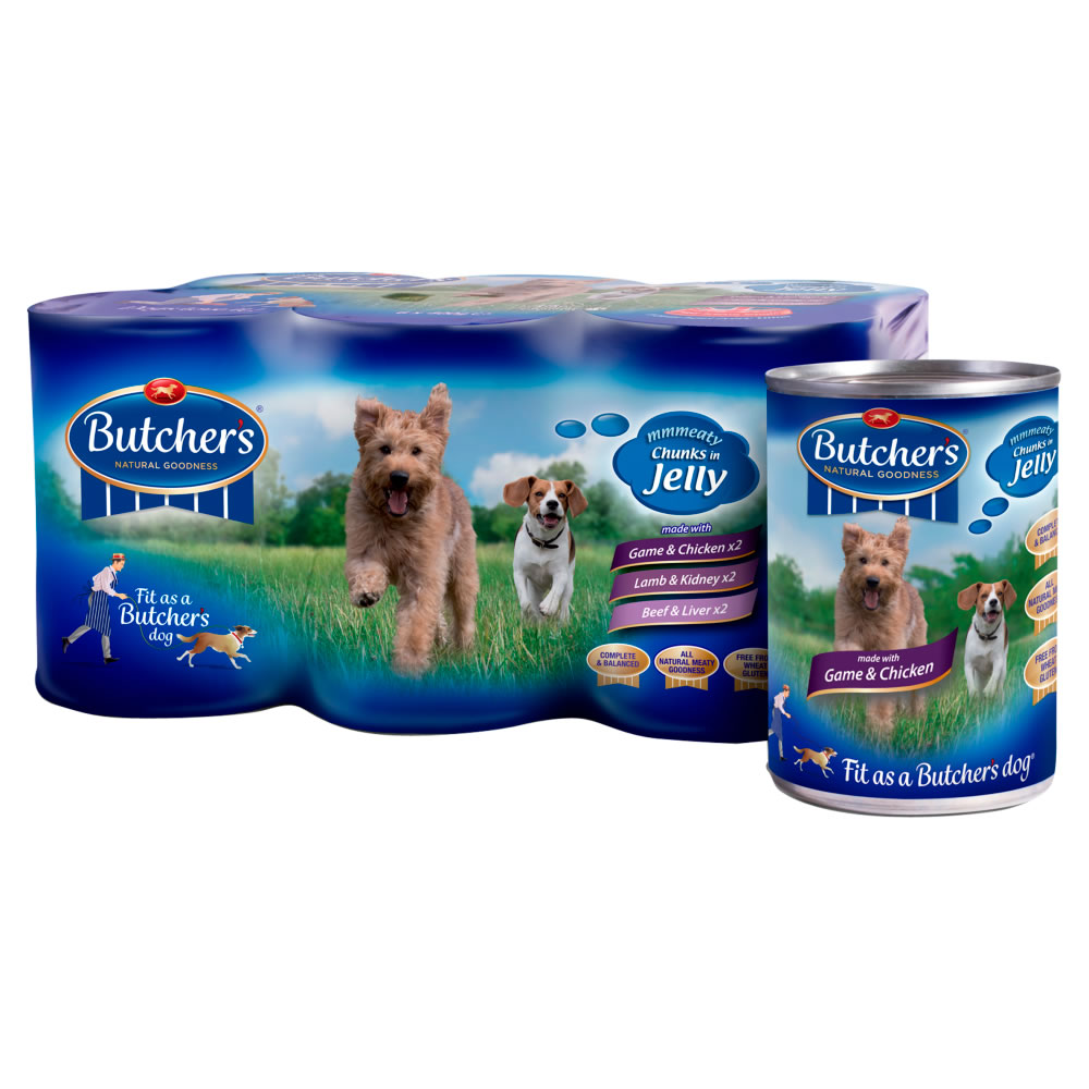 Butchers All Meat Variety Pack in Jelly Tinned Dog  Food 6 x 400g Image 2