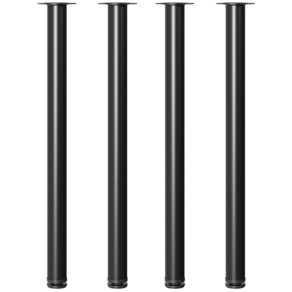 Living and Home Round Metal Table Leg 50cm 4 Pack Image 1