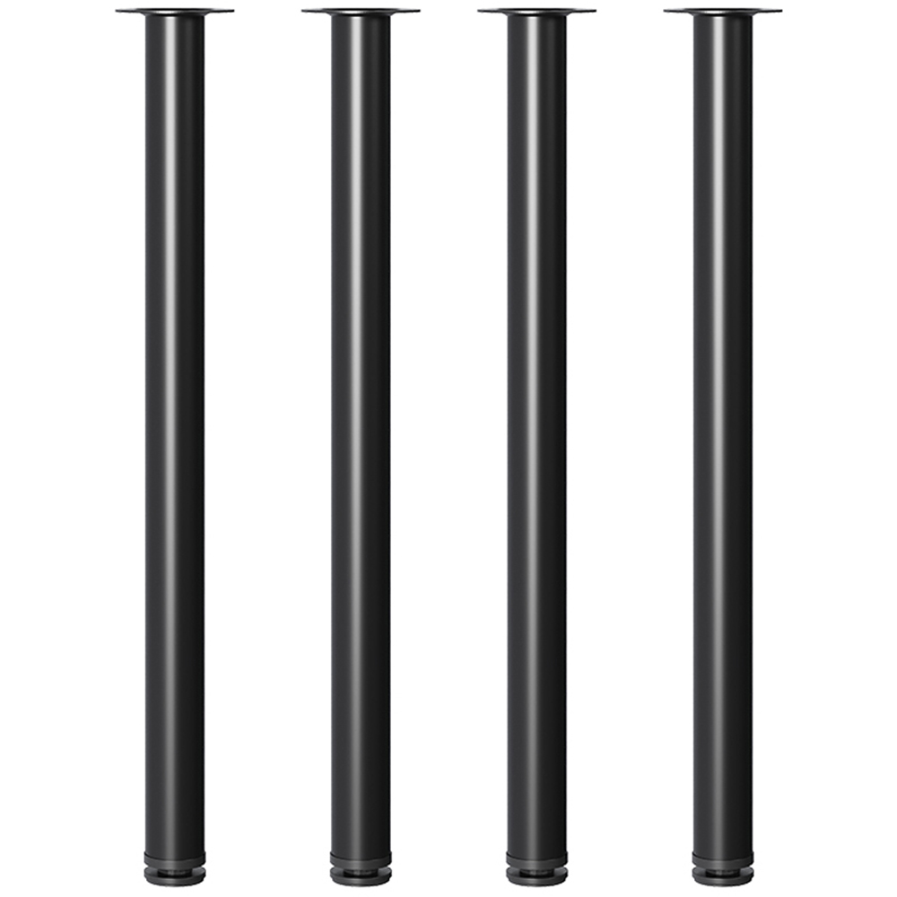 Living and Home Round Metal Table Leg 66cm 4 Pack Image 1