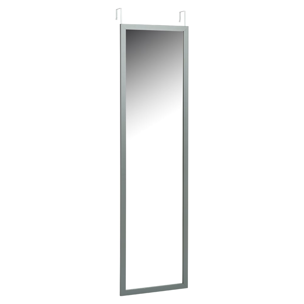 Wilko Grey Over Door Mirror Image 1