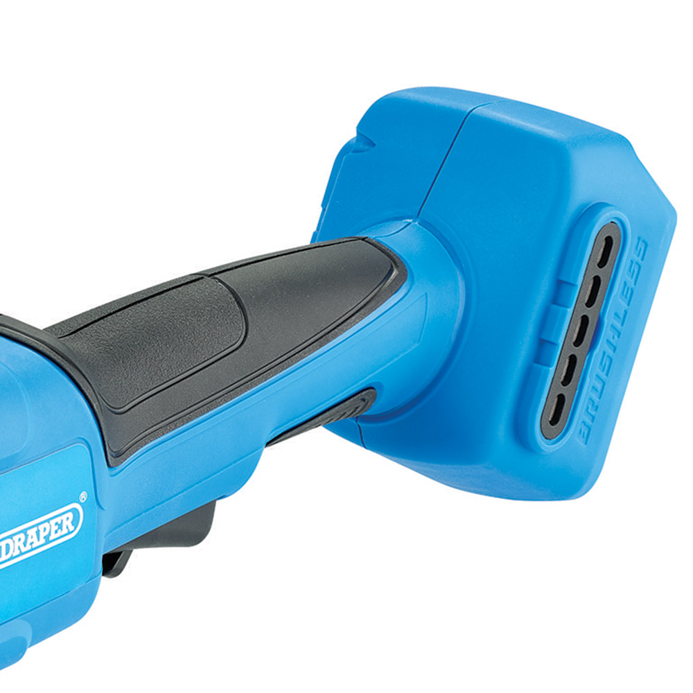 Draper D20 20V Cordless Angle Grinder 115 and 125mm Bare Unit Image 3
