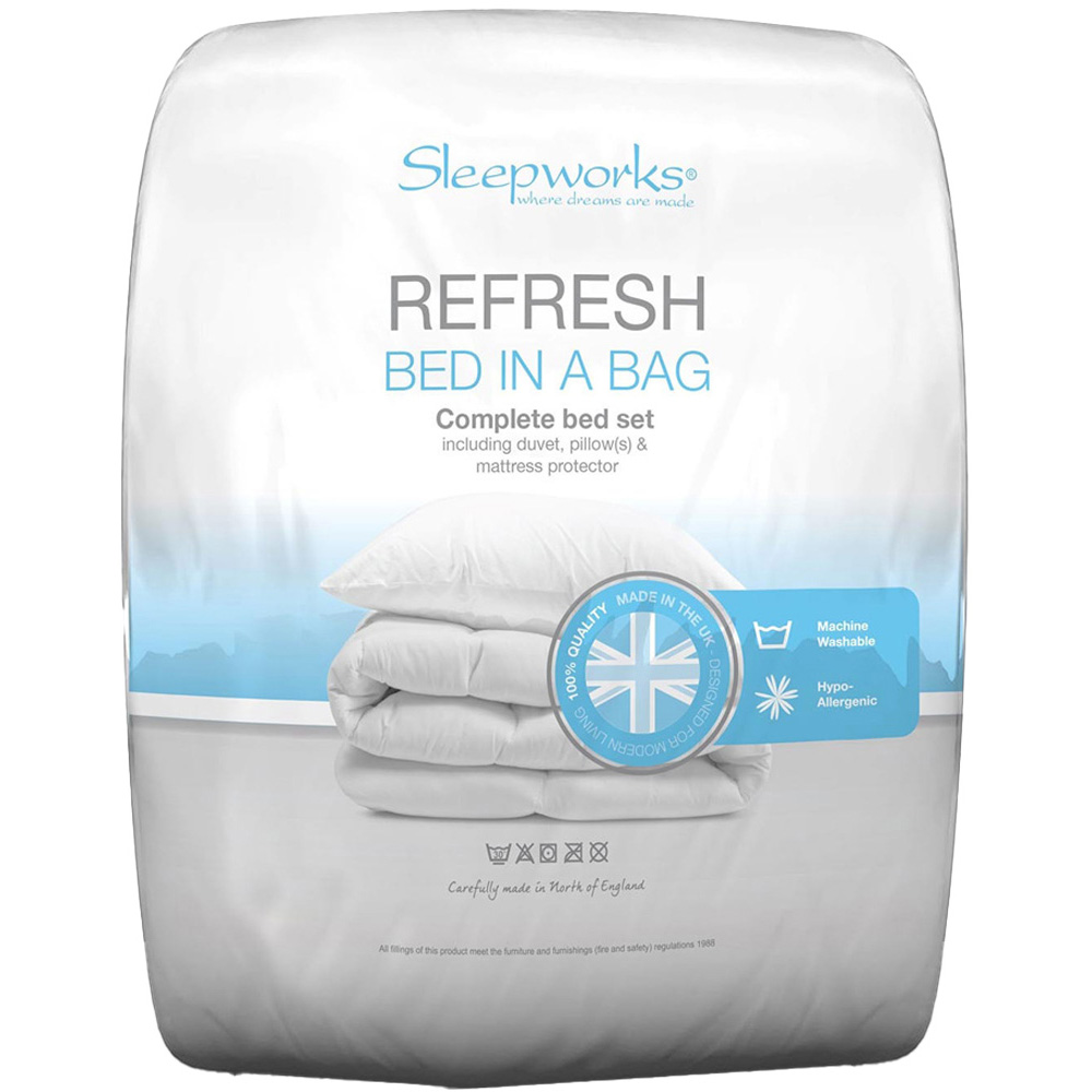 Sleepworks King Size White Tog Bed in a Bag Set 10.5 Image