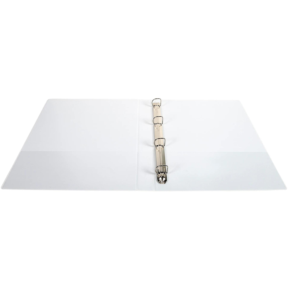 Exacompta Kreacover White PP 4D Ring Binder with 2 Pockets 20mm 10 Pack Image 4