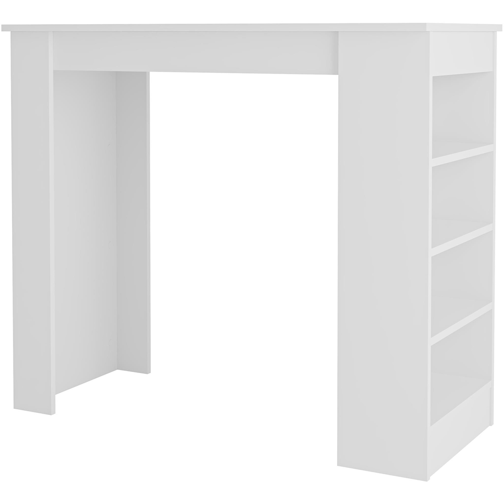 Decortie Swallow 4 Shelf White Bar Table Image 2
