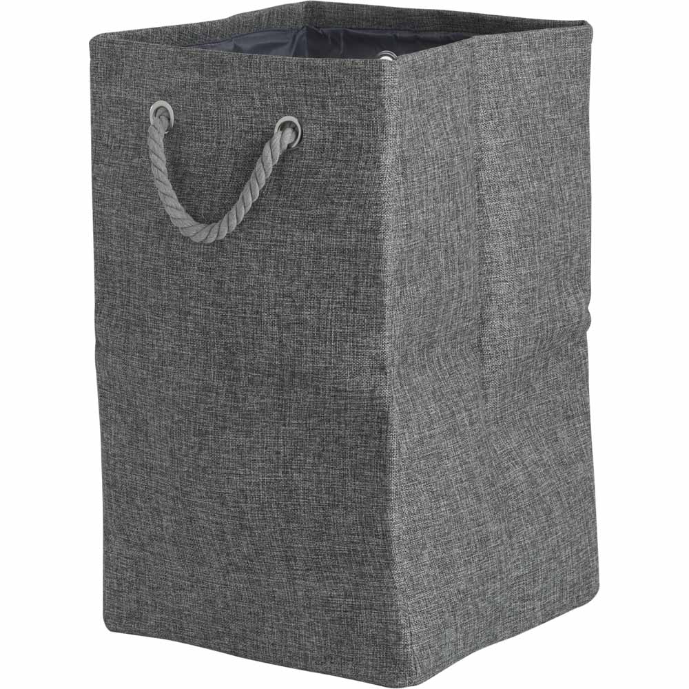 Wilko Grey Folding Laundry Bag Image 2