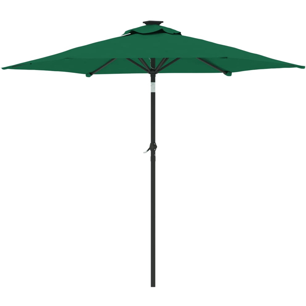 vidaXL Green Garden Parasol with Steel Pole 2.25m Image 4