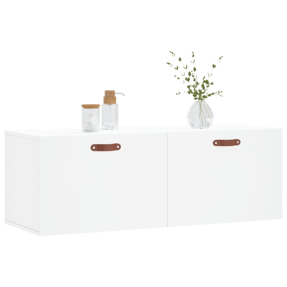 vidaXL 2 Door White Wall Cabinet Image 3