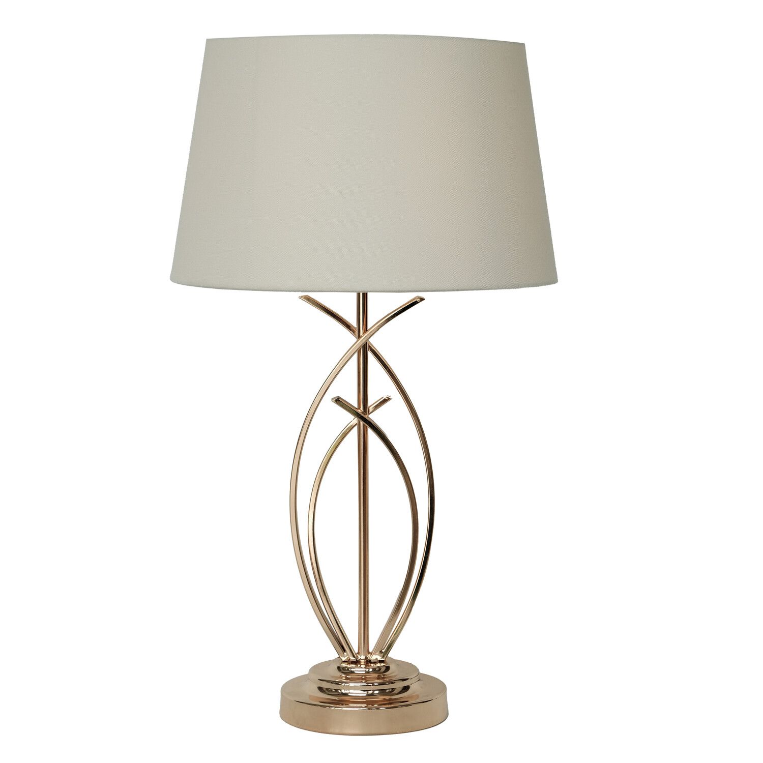 Hensley Table Lamp - White and Gold Image 2